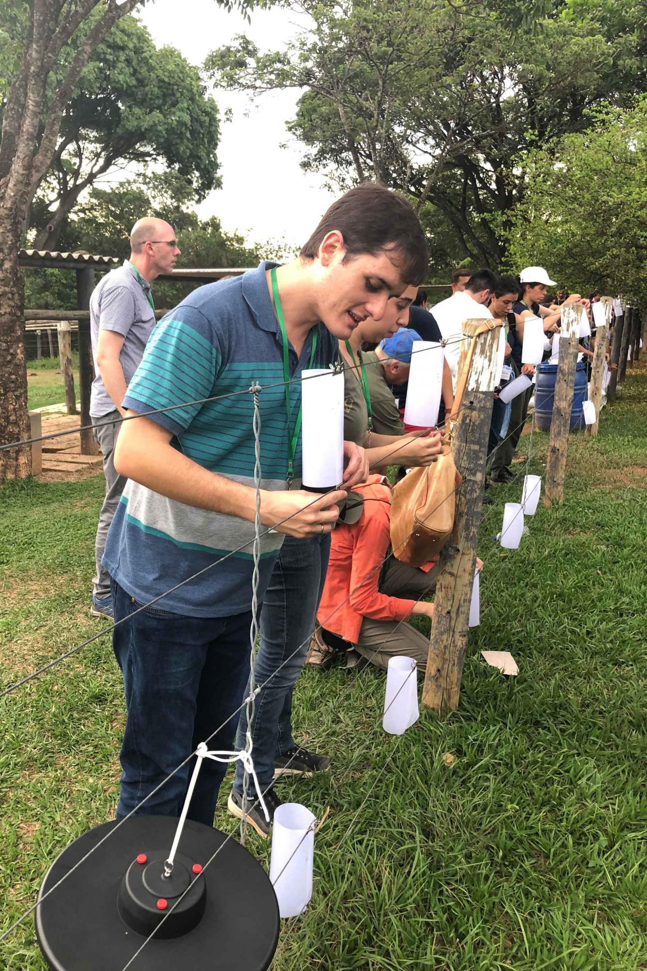 gnatwork workshop attendees setting traps 