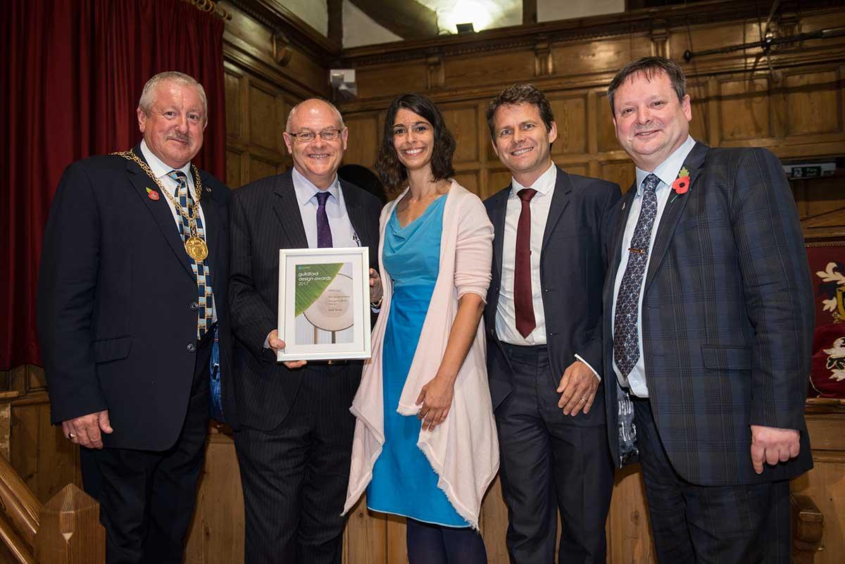 Presentation of award, Guildford Design Awards 2017