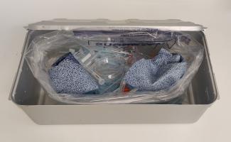 Container to be autoclaved.