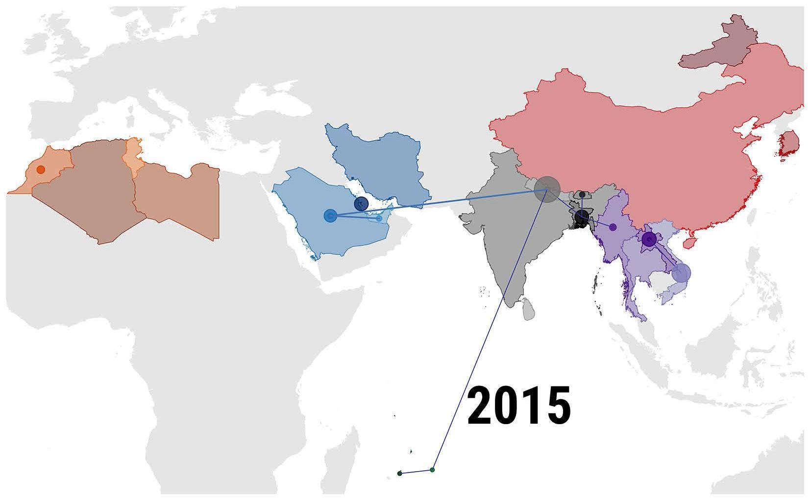 foot-and-mouth disease spread from the indian subcontinent reconstructed through genetic analysis