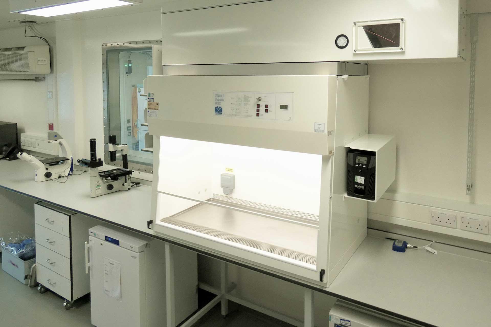 Biological Safety Cabinet - copyright The Pirbright Institute