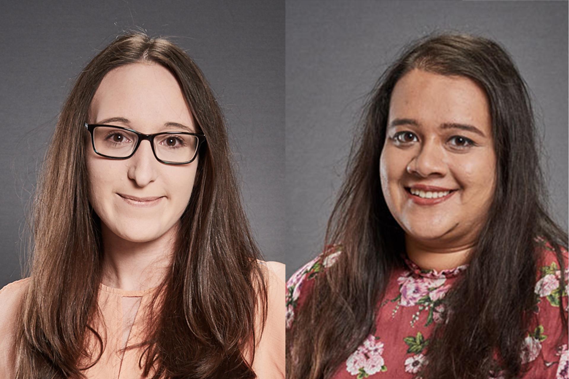 Kerry Newbrook (left) and Nazia Thakur (right)